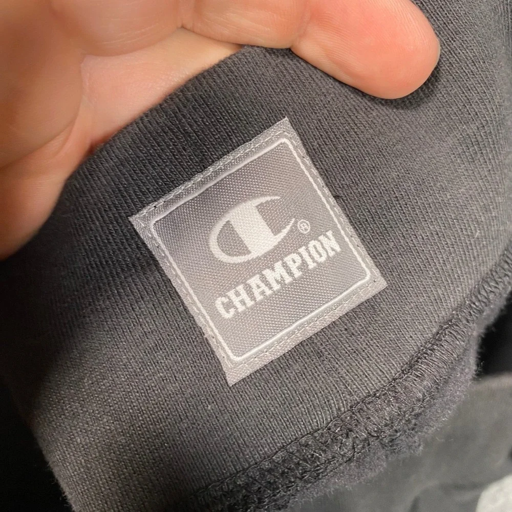 Champion Mens Black Premium Fleece Jogger Sweatpants P7056 Drawstring New